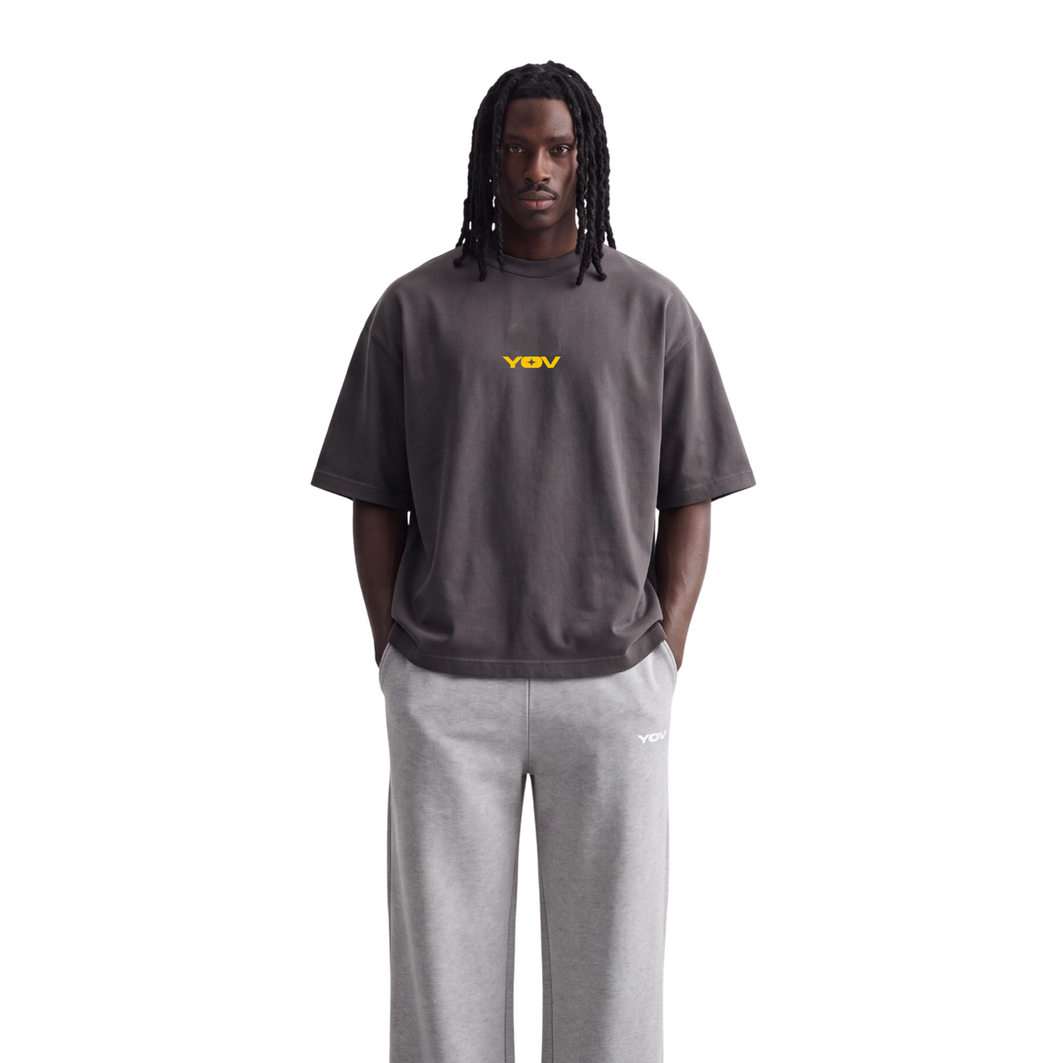 Dark grey Basic T-shirt